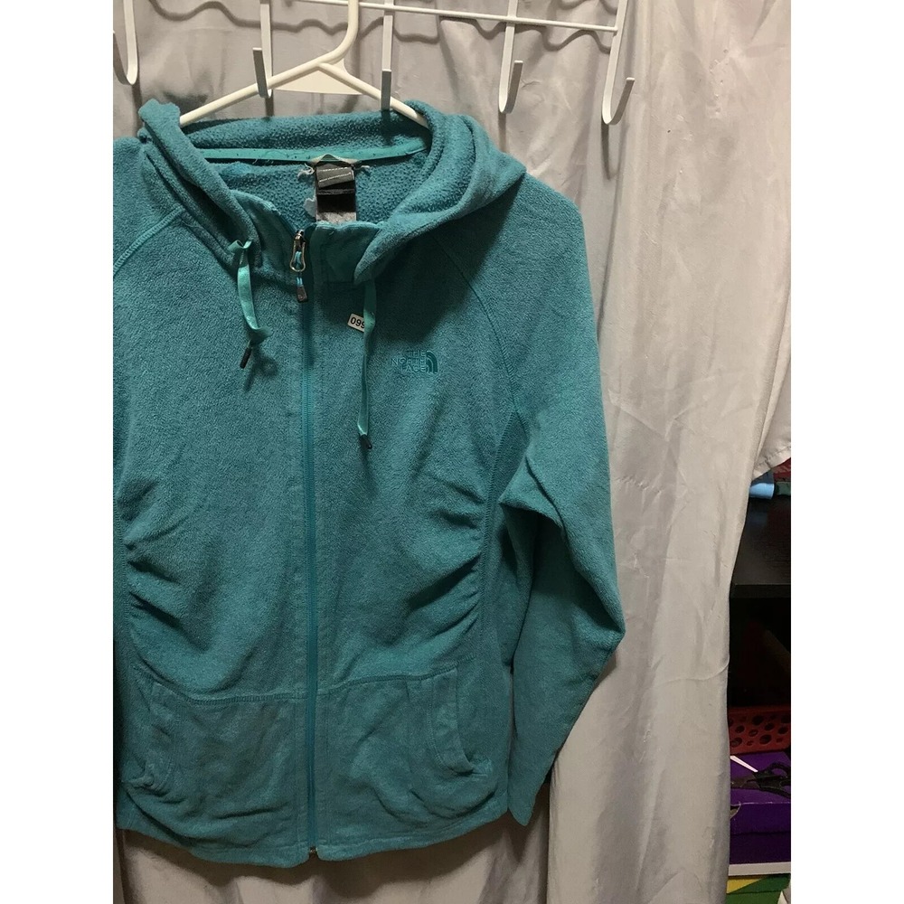 The North Face Hoodie Adult Large Blue Long Sleeve Vintage 90s Women's Sherpa - Picture 4 of 13
